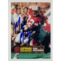 Mark Montgomery Wisconsin Badgers 1994 Superior Rookies Autographed Card /6000 #54