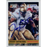 Jerry Ostroski Tulsa Golden Hurricane 1992 Courtside Draft Pix Signed Card #96