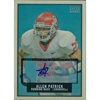 Allen Patrick Signed 2009 Topps Magic Football Card #211