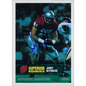 Jerry Reynolds UNLV Rebels 1994 Superior Rookies Autographed Card /6000 #71