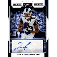 Josh Reynolds Los Angeles Rams Signed 2017 Panini Playoff Hail Mary Card #RPS-RE