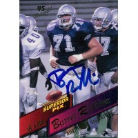 Barret Robbins Signed 1995 Superior Pix Auto Card #63 Rookie RC /6000