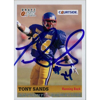 Tony Sands Kansas Jayhawks KU 1992 Courtside Draft Pix Signed Card #79