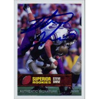 Steve Shine Northwestern Wildcats 1994 Superior Rookies Autographed Card /6000 #12