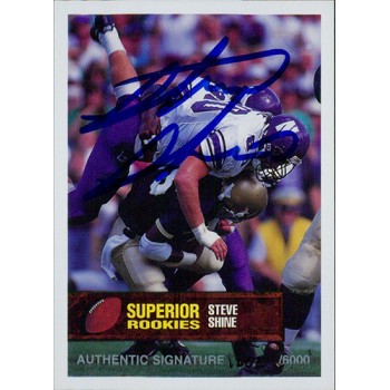 Steve Shine Northwestern Wildcats 1994 Superior Rookies Autographed Card /6000 #12