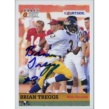 Brian Treggs California Bears 1992 Courtside Draft Pix Signed Card #19