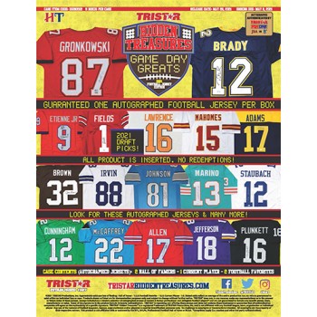 Tristar Hidden Treasures 2021 Game Day Greats Signed Jersey Football Box