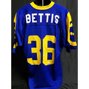 Jerome Bettis Signed Los Angeles Rams Russell Authentic Jersey JSA Authenticated