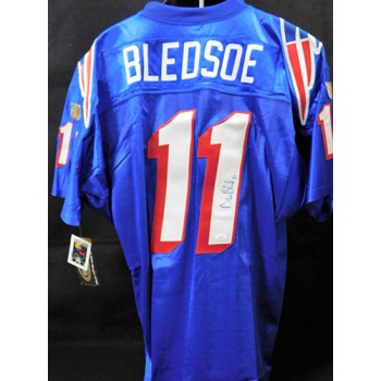 Drew Bledsoe New England Patriots Signed Authentic Jersey JSA Authenticated