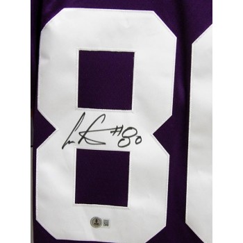 Cris Carter Minnesota Vikings Signed Replica M&N Legacy Jersey BAS Authenticated