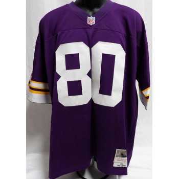 Cris Carter Minnesota Vikings Signed Replica M&N Legacy Jersey BAS Authenticated