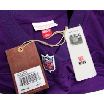 Cris Carter Minnesota Vikings Signed Replica M&N Legacy Jersey BAS Authenticated