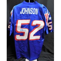 Ted Johnson New England Patriots Signed Authentic Pro Jersey JSA Authenticated