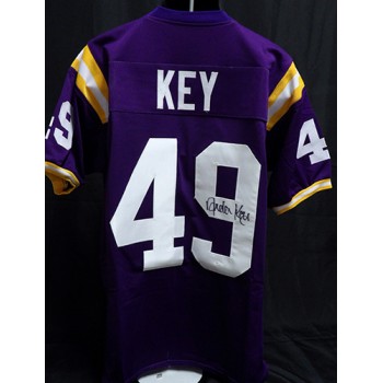 Arden Key LSU Tigers Signed Custom Jersey JSA Authenticated