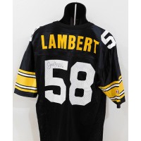Jack Lambert Signed Pittsburgh Steelers Replica Jersey JSA Authenticated
