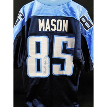 Derrick Mason Signed Tennessee Titans Authentic Jersey JSA Authenticated