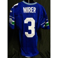 Rick Mirer Signed Seattle Seahawks Authentic Game Jersey JSA Authenticated