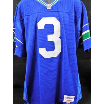 Rick Mirer Signed Seattle Seahawks Authentic Jersey JSA Authenticated