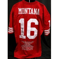 Joe Montana Signed San Francisco 49ers Custom Limited Ed Jersey JSA Authentic