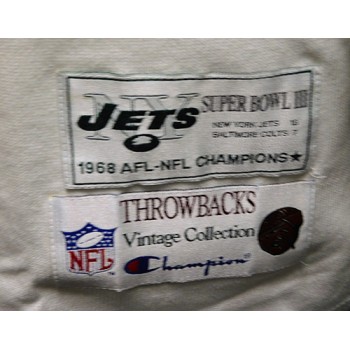 Joe Namath New York Jets Signed Throwback Sweater Jersey JSA Authenticated
