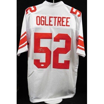 Alec Ogletree New York Giants Signed Custom Jersey JSA Authenticated