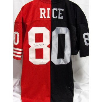 Jerry Rice San Francisco 49ers Oakland Raiders Signed Custom Jersey JSA No Card