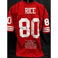 Jerry Rice Signed San Francisco 49ers Custom Limited Ed Jersey JSA Authenticated
