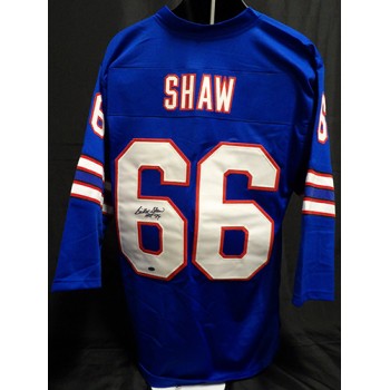 Billy Shaw Buffalo Bills Signed Custom Jersey Leaf Authenticated