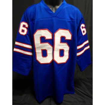 Billy Shaw Buffalo Bills Signed Custom Jersey Leaf Authenticated