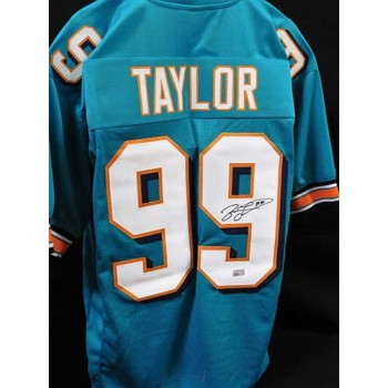 Jason Taylor Miami Dolphins Signed Custom Jersey TRISTAR Authenticated