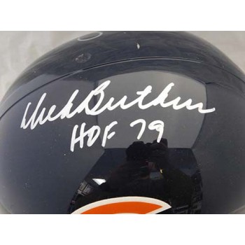 Chicago Bears Gale Sayers Dick Butkus Signed FS Replica Helmet JSA Authenticated
