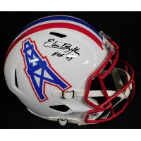 Elvin Bethea Houston Oilers Signed Full Size Replica Helmet JSA Authenticated