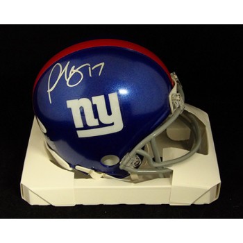 Plaxico Burress New York Giants Signed Mini Helmet JSA Authenticated