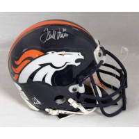 Terrell Davis Denver Broncos Signed Authentic Mini Helmet JSA Authenticated