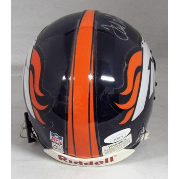 Terrell Davis Denver Broncos Signed Authentic Mini Helmet JSA Authenticated
