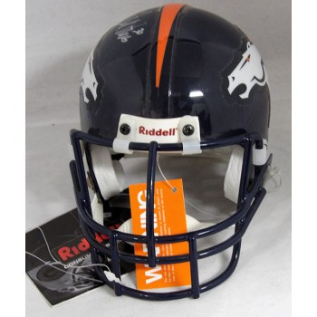Terrell Davis Denver Broncos Signed Authentic Mini Helmet JSA Authenticated