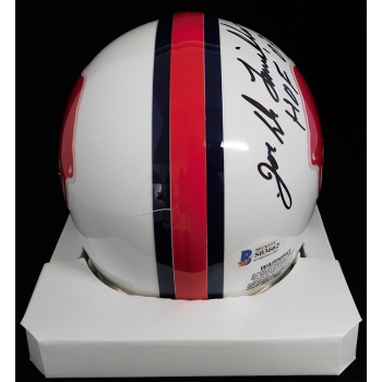 Joe DeLamielleure Buffalo Bills Signed Mini Helmet Beckett Authenticated BAS