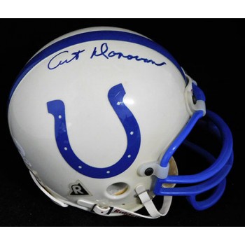Art Donovan Indianapolis Colts Signed Mini Helmet JSA Authenticated