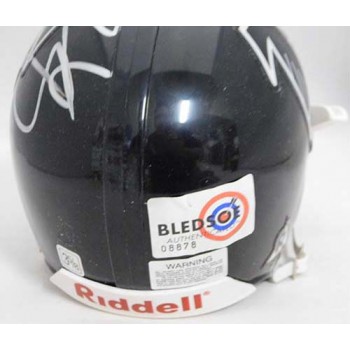 Tim Dwight Atlanta Falcons Signed Riddell Mini Helmet Bledsoe Authenticated