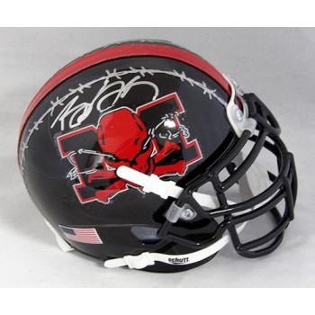 Bill Goldberg The Longest Yard Signed Schutt Mini Helmet JSA Authenticated