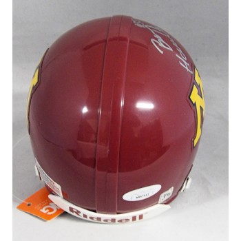Ben Hamitlon Minnesota Golden Gophers Signed Mini Helmet JSA Authenticated