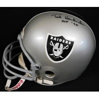 Ted Hendricks Oakland Raiders Signed Full Size Replica Helmet JSA Authenticated