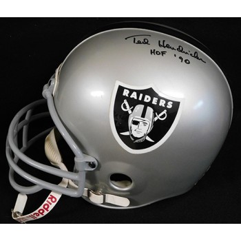 Ted Hendricks Oakland Raiders Signed Full Size Replica Helmet JSA Authenticated