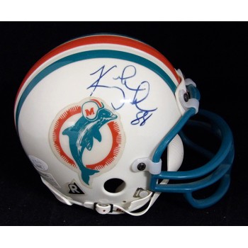 Keith Jackson Miami Dolphins Signed Mini Helmet JSA Authenticated