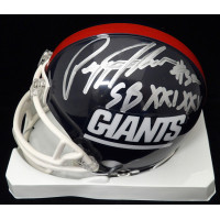 Pepper Johnson Signed Riddell New York Giants Mini Helmet JSA Authenticated