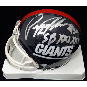 Pepper Johnson Signed Riddell New York Giants Mini Helmet JSA Authenticated