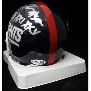 Pepper Johnson Signed Riddell New York Giants Mini Helmet JSA Authenticated
