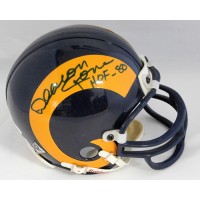 Deacon Jones Los Angeles Rams Signed Mini Helmet JSA Authenticated