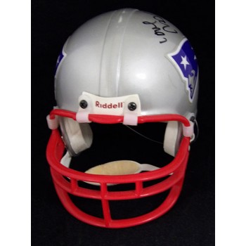 Peter Max Artist Signed New England Patriots Replica Mini Helmet JSA Authentic