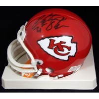 Christian Okoye Kansas City Chiefs Signed Replica Mini Helmet Topps Authentic